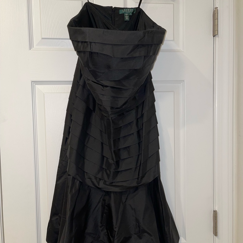 Ralph Lauren, Black, Silk, Size 8